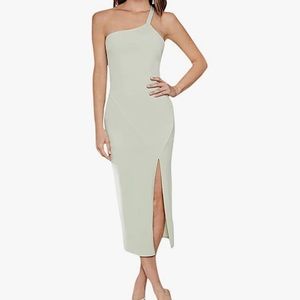 Shein Women's One Shoulder Bodycon Midi Dress